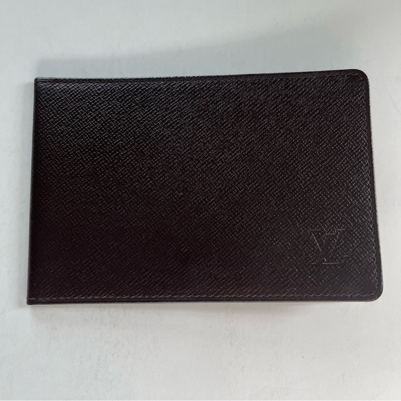 Louis Vuitton Brown ID / Card Holder Cross Grain Leather EUC - Picture 6 of 12